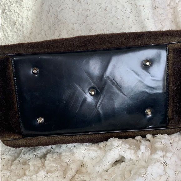 BCBGMaxAzria Brown & Black Faux Fur Purse - Picture 13 of 16